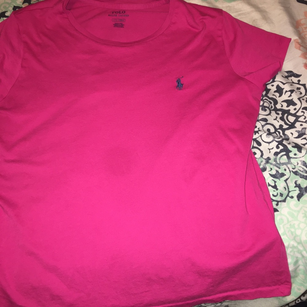 Pink polo shirt